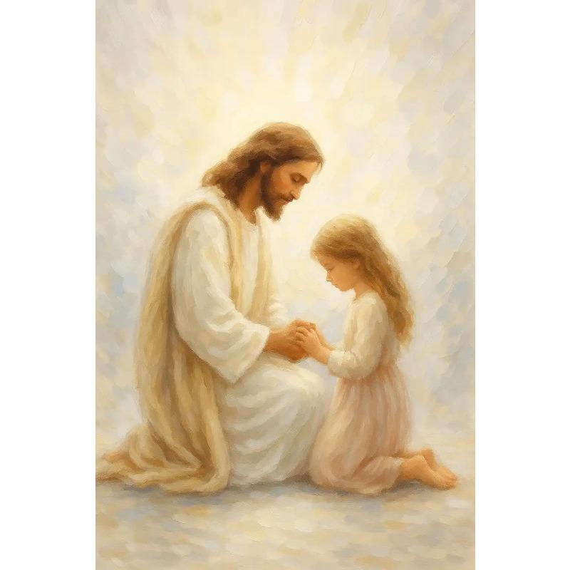 Newlyweds Jesus Catholic Posters Classic Pray Motivational Spirit Modern Prints Canvas Wall Art Picture Home Living Room Decor