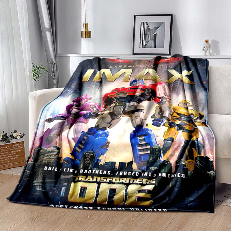 Cartoon T-Transformers Autobots Soft Flannel Blanket for Beds Bedroom Sofa Picnic,Throw Blanket for Cover Outdoor Leisure Gift