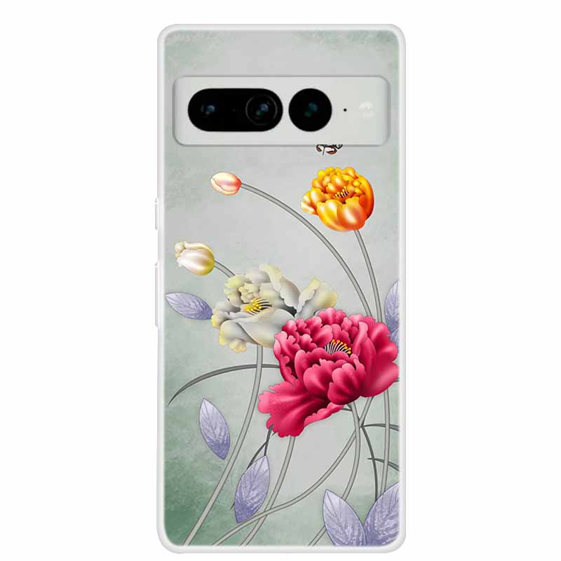 For Google Pixel 7 Pro Case Luxury Silicone TPU Soft Back Cover Phone Case For Google Pixel7 Pro Coque Audio Shockproof Funda
