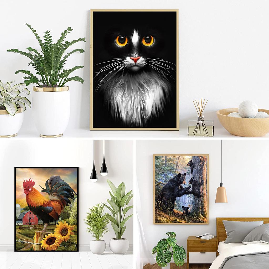 5D DIY Diamond Painting Various Animals Diamond Embroidery Cross Stitch Kit Full Rhinestone Mosaic Home Decor Gift