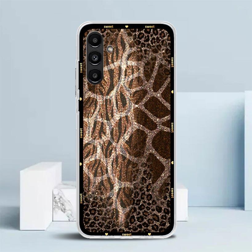 Animal Leopard Print Phone Case For Samsung Galaxy A17 A37 A57 A16 A15 A14 A13 A56 A55 A54 A53 A36 A35 A34 A33 A26 A25 A24 A23 G