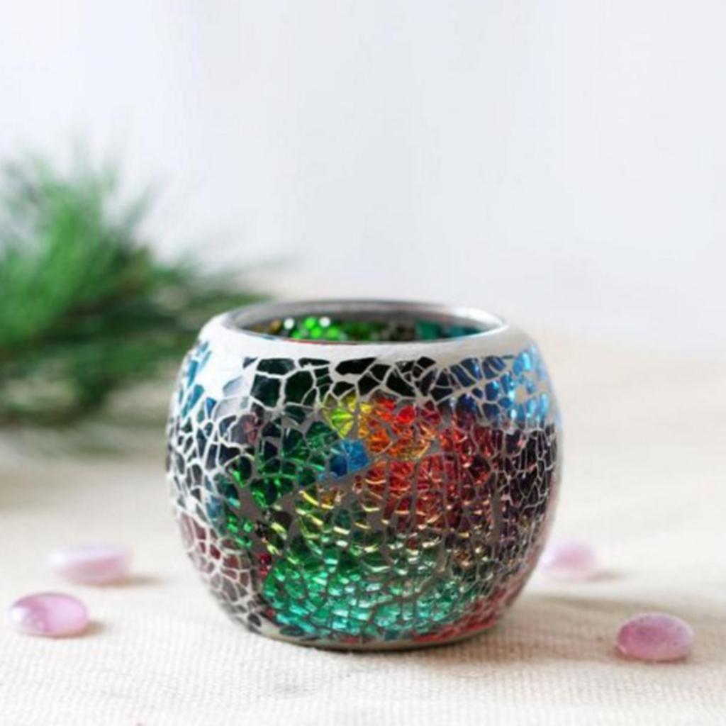 Romantic Glass Tea Light Candle Holder Votive Candlestick Holders Candle Lamps for Wedding Festival Church Decor