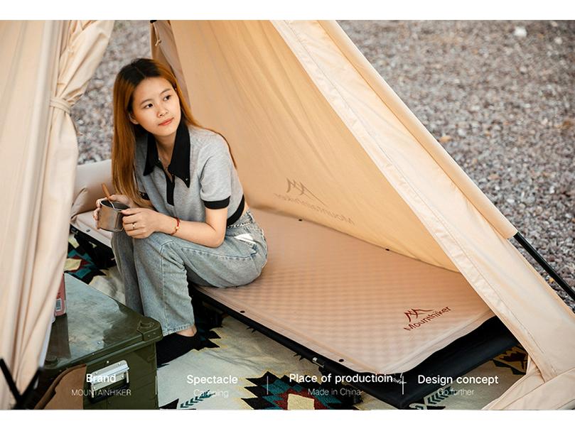 Mountain Guest Terra Inflatable Camping Mat with Pillow - Moisture-Proof Air Nozzle Sleeping Pad