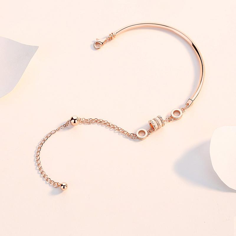 Small Waist Bracelet Female Sterling Silver Simple Personality Trendy Ins Niche Design Bracelet Bracelet Jewelry