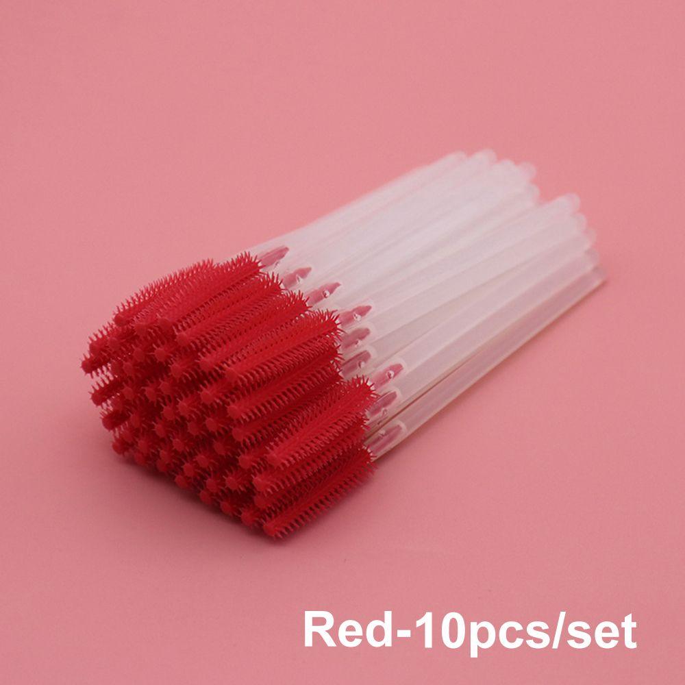 Silicone Disposable Eyebrow Brush for Eyelash Extension Mascara Wand Applicator Spoolers Eye Lashes