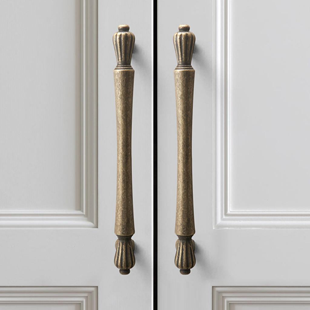 4pcs French Style Antique Cabinet Handles Retro Hardware Furniture Renovations Hardware Upgrades for Dresser & Vanity