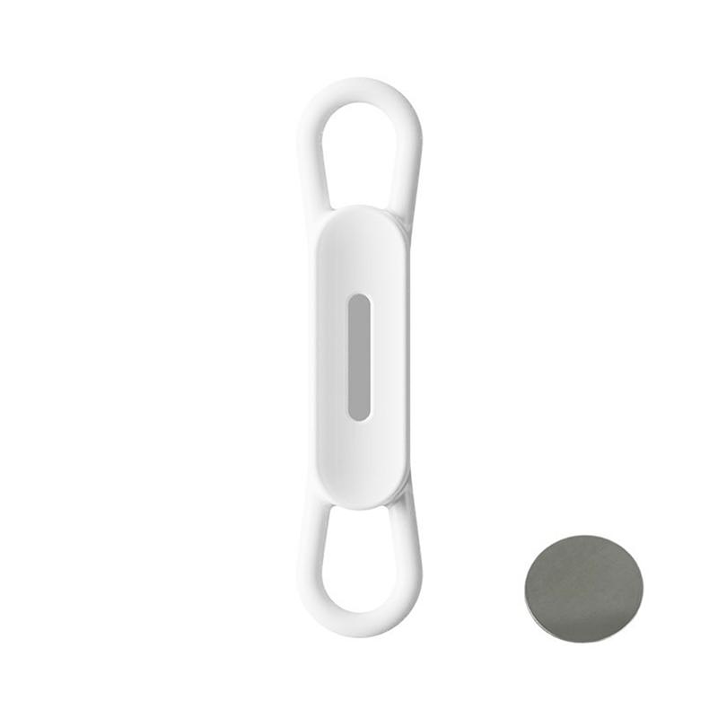 Magnetic Pen Holder Silicone Pencil Holders Adjustable Pen Pencil Holder Sticker For Refrigerator Whiteboards Marker Organizer