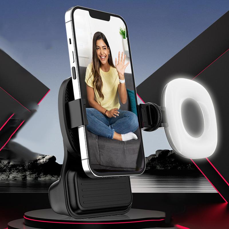 Phone Camera Grip Handle Holder With Light Wireless Smartphone Handle With Shutter Phone Filming Selfie Video Vlog Accessories