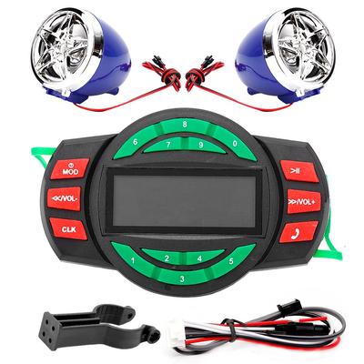 Waterproof LCD Motorcycle MP3 Player BT FM Radio Speaker with Phone Charging