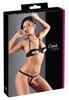 Cottelli LINGERIE - Sexy offener BH + Tanga Schwarz 75B/S