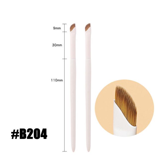 2Pcs Sickle Eyeliner Brush Knife Edge Makeup Brush Ultra Thin Fine Oblique Angle Flat Head Eyebrow Brush Profession Makeup Tool