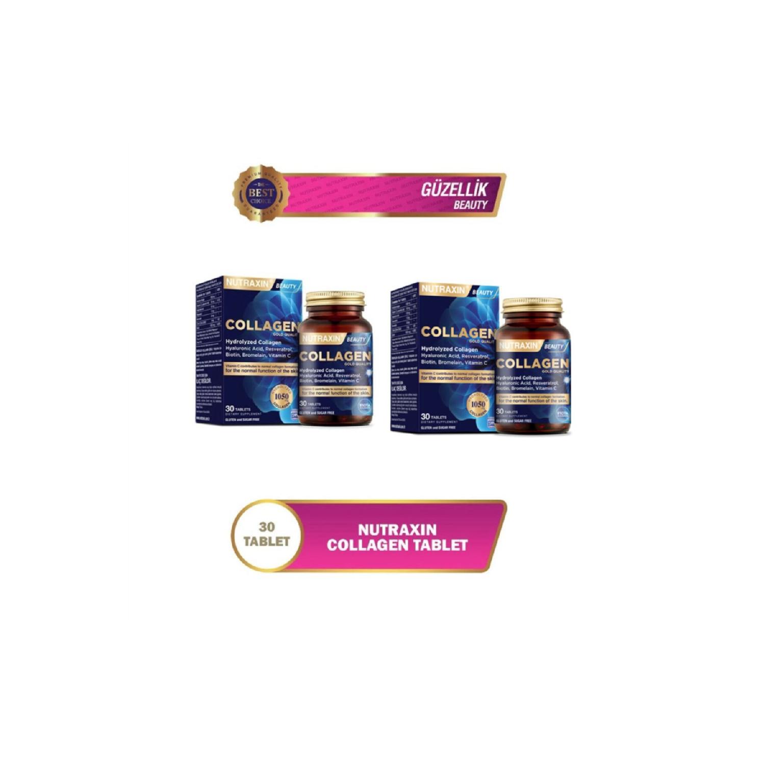 

Hyaluronic Acid, Resveratrol, Biotin And Zinc Hydrolyized Collagen Supplement 30 Tablets
