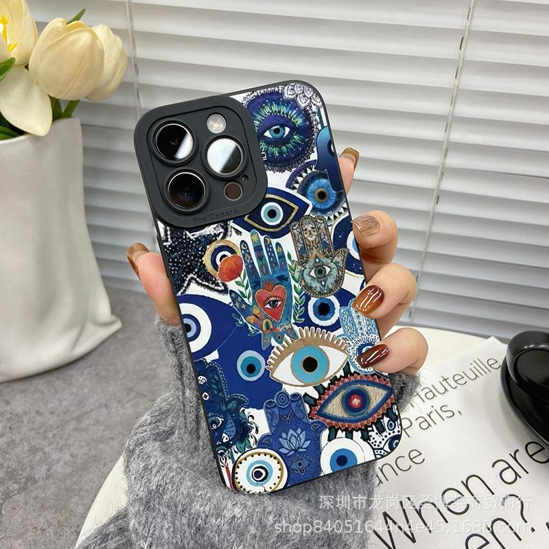 Blue Eyes for Apple 15 Mobile Phone Case Iphone12promax Case 14/13/11/XSMAX Pupil Eye 16