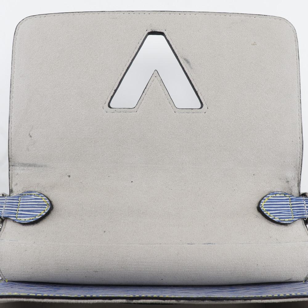 Louis Vuitton Twist MM Shoulder Bag M50271 Epi Denim Epi Leather Women Used