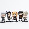 10pcs/set Anime Kamado Tanjirou Q Version Tomioka Giyuu Kyoujurou Sitting Model Muichirou Kanroji Figure Toy