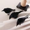 Lifelike Festival DIY Black For Party,Home Halloween Decoration Horror Props Fake Crow Crow Model