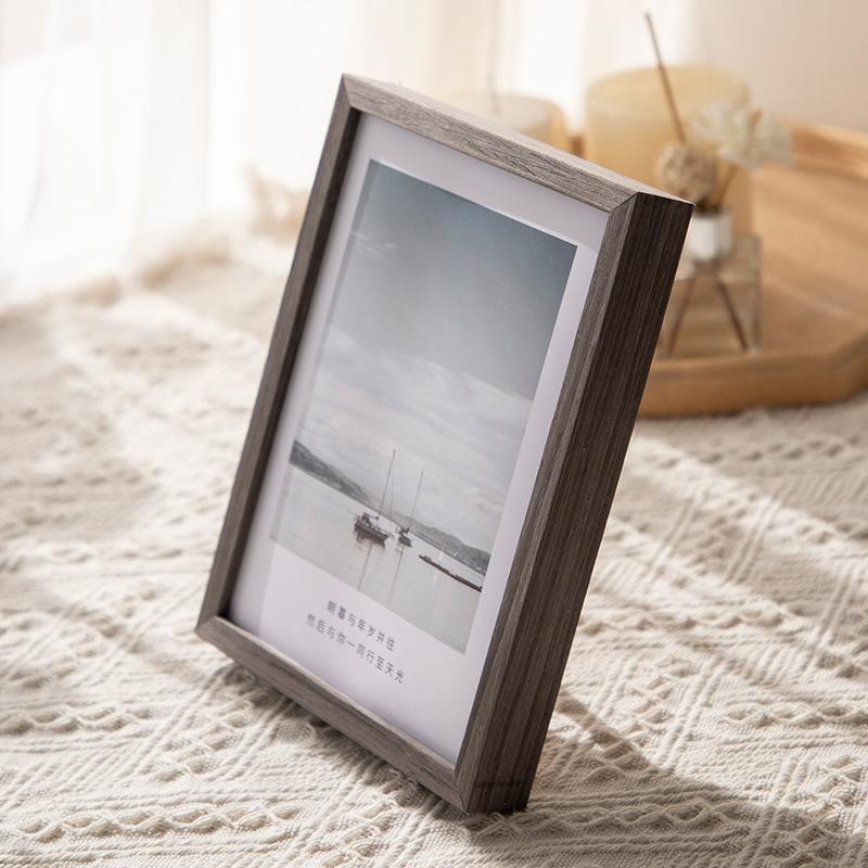 Three-dimensional Frame Desktop Ornament Simple Creative Photo Frame for Table Solid Wood Picture Frame