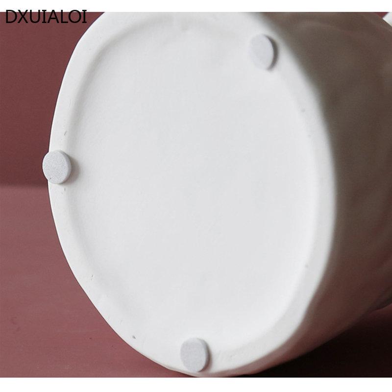 Ceramic Rabbit Head Vase White Swan Pots Porcelain Flower Figurines Hydroponic Vases for Weddings Home Decoration Ceramic Vase