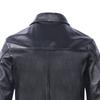 Long Jacket Men Genuine Cow Leather Wind Coat Classic Black Plus Size Jackets Casual Cloths