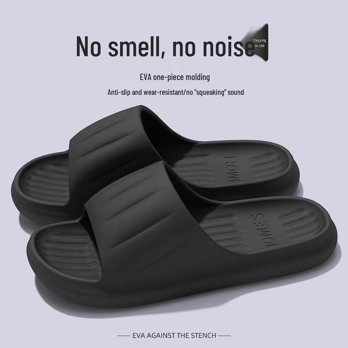 

Anti-slip Silent Home Slippers: Comfortable EVA Sandals for Pregnant Women and Men - Indoor, Bathroom, Shower Use. 44-45 (Fits 43-44)