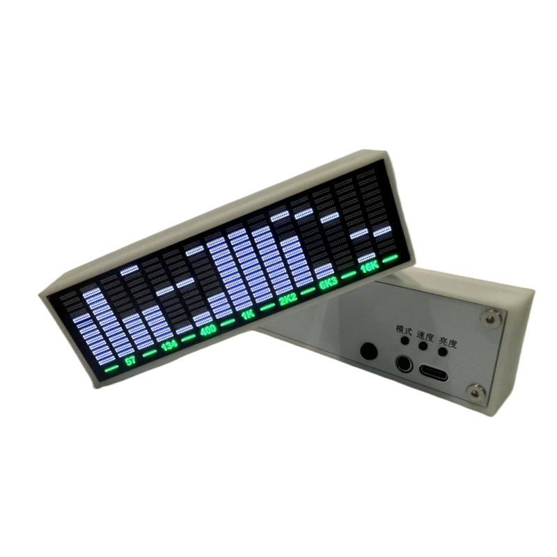 LED Music Spectrum Audio Atmosphere Lamp Level Indicator Pickup Rhythm Light Stereo Audio Rhythm Lamps Home Decoration Gift