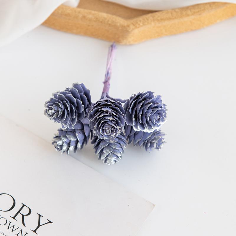 Artificial Plants Golden Fake Pinecone For Christmas Tree Decoration Wreaths Accessory Diy Wedding Home Decor Mini Bouquet