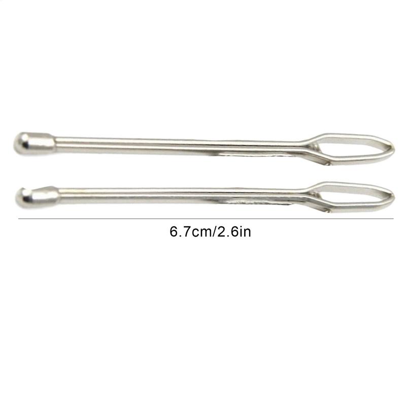 Threader Tool 2pcs Metal Hoodie String Puller Threading Tool Easy Drawstring Threader Replacement Set Sewing Accessories