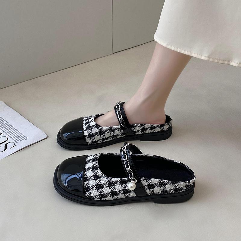 Baotou half slippers women's summer wear 2025 new Chinese national style fairy thick heel with skirt with sandals