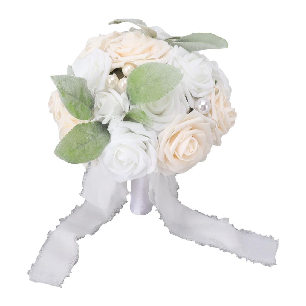 Wedding Bouquet Vivid Color Holding Flowers Romantic Handmade Elegant Holding Flowers For Parties Offices Shops Gardens