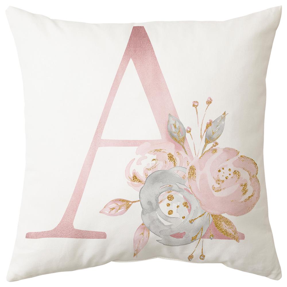 Pillow Cover Letter Valentine's Day Living Room Sofa Pillow Car Waist Pillow Pillow Cover Bedroom