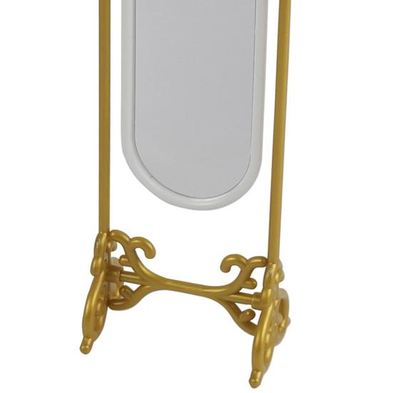 Miniature Mirror Lightweight Eye-catching Plastic Home Furnishings Dollhouse Mirror for Micro Landscape