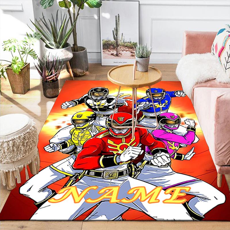 Custom 1Pc Power Rangers Adventure Rug Office Carpet Indoor Outdoor Entrance Doormat Nonslip Soft And Comfortable Living Room D2915216
