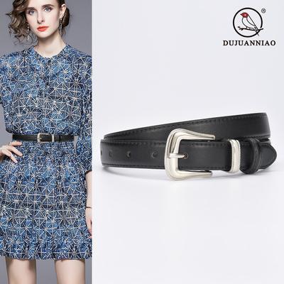 Belt Women'S Jeans Simple Decoration Thin Belt Style Girls Leather Belt Tide