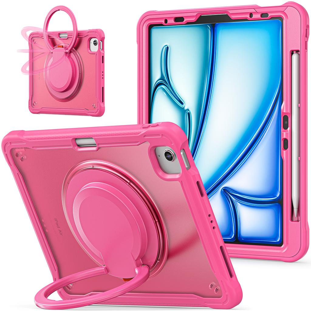 For iPad Air 11 (2025)/(2024)/Air (2022)/(2020)/Pro 11 (2022)/(2021)/(2020)/(2018) Case Rotary Kickstand Tablet Cover