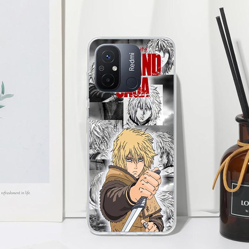 

Vinland Saga Phone Case For Xiaomi Redmi 12C 12 10C 10A 10 9C 9A 9T 9 8A 8 7A 7 6A 6 Pro K70 K40 K20 Fundas Back Cover Redmi 9T