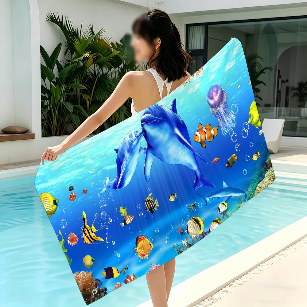 Sea World Towel Yoga Gym Yoga Gym Lightweight Portable for Swimming Beach Travel Sports Accessories Sandproof