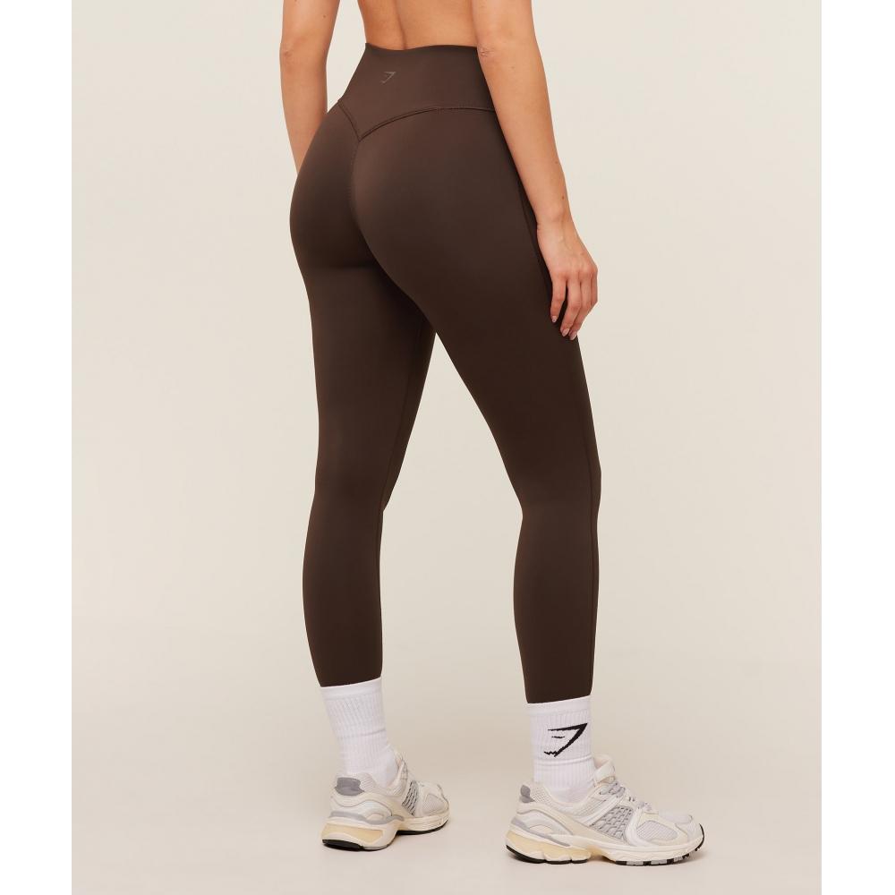 Gymshark Flow Leggings Archive Brown B4b8k Nby8