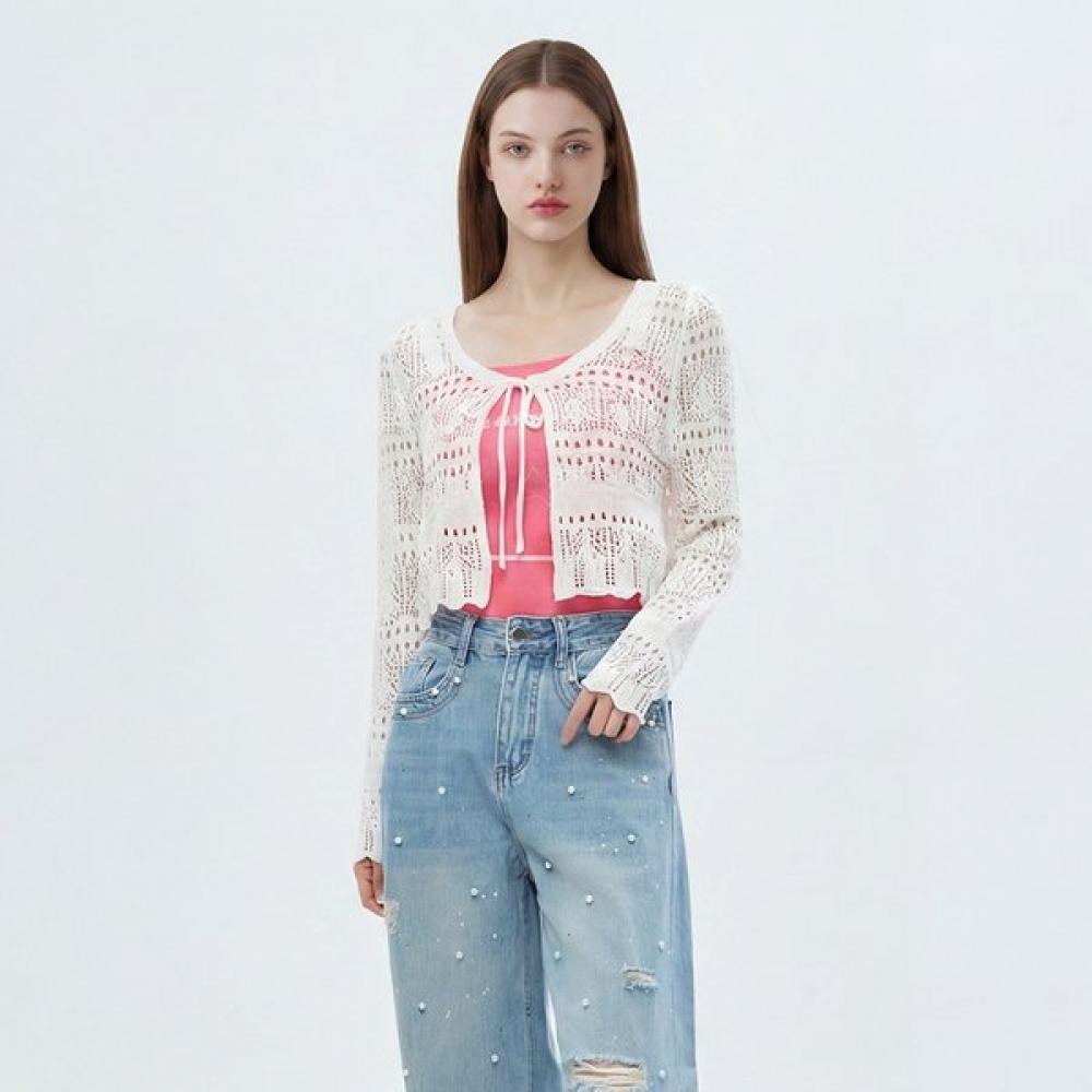 Egoist Knit Cardigan Es2ek600 BK/FF