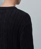 Musinsa Standard Cotton Cable Crew Neck Knit [Black]