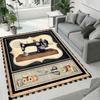 Vintage Carpet Sewing Machine Style Design Square Rug Decoration The Best Choice for Castle Living Rooms Bathroom Anti Slip Mats