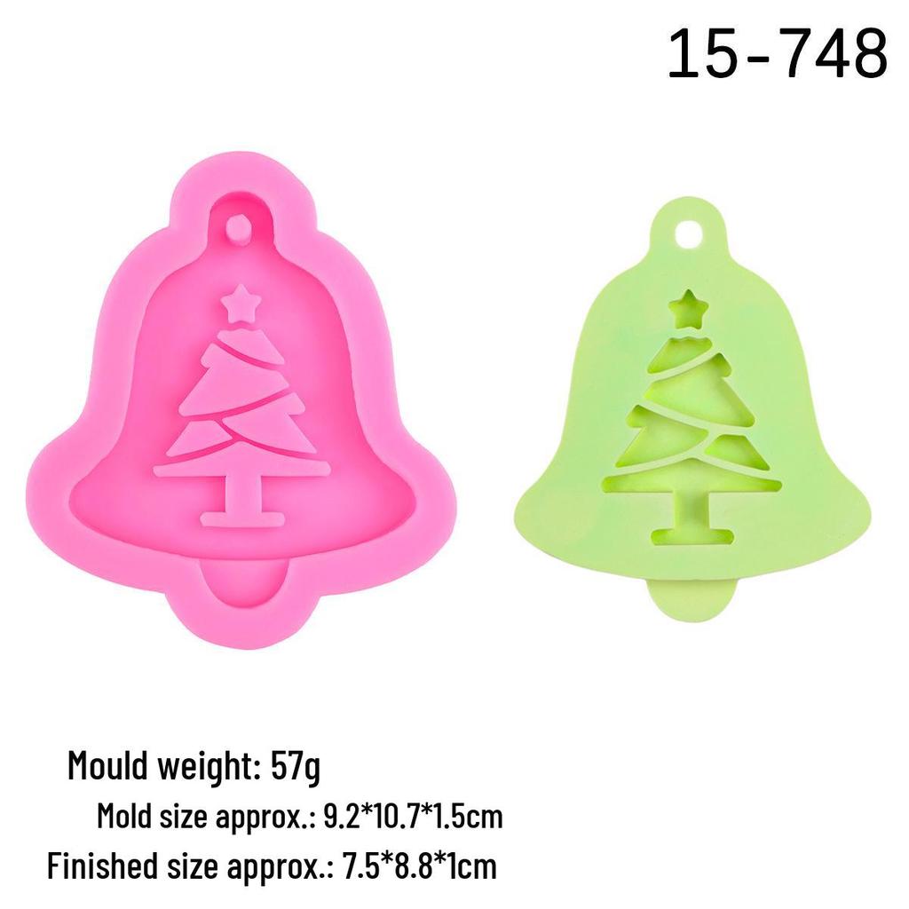 DIY Scented Plaster Diffuser Pendant Mold - Christmas Tree, Snowflake, Reindeer, Bell