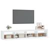 Vidaxl TV Cabinet with LED Lighting, White, 240X35X40 Cm