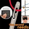 30 PCs Elderly No Thread Hand Sewing Needle, Home Hand Sewing Quilt Clothes, Cross Stitch No Thread Needle, DIY Hand Sewing
