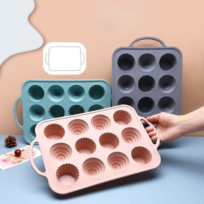 12 Perforated Cake Pan Silicone Mold Stainless Steel Silicone Cake Baking Mold
