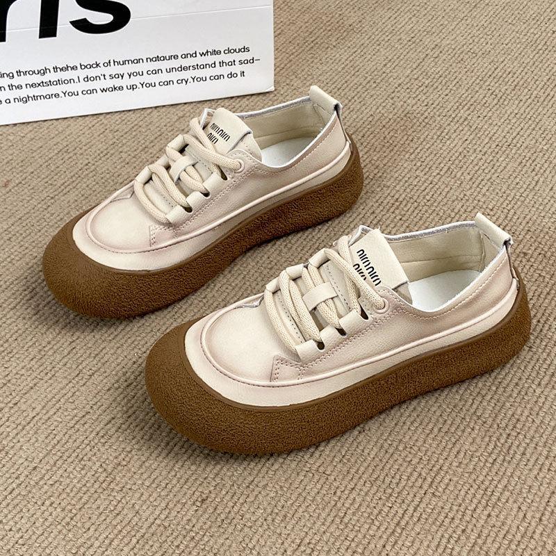 

Retro thick-soled women s spring and autumn new breathable versatile soft-soled sports and leisure board shoes women 40