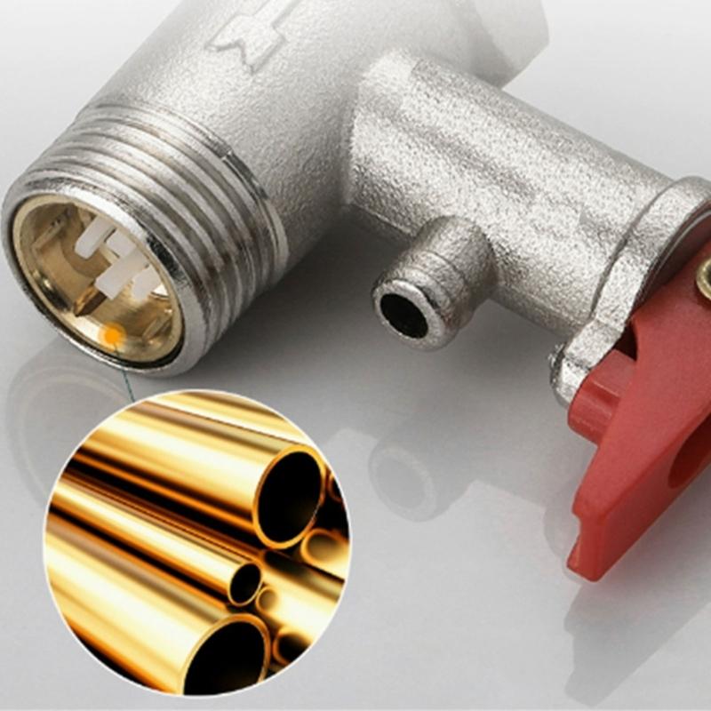 Hochdruckentlastungs-Sicherheitsventile aus Messing, Druckreduzierende Sicherheitsventile 1/2 Zoll Stahl & Messing für elektrische Warmwasserbereiter