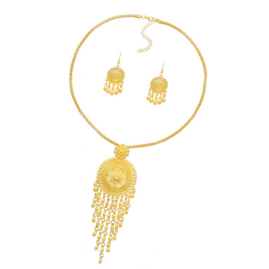 Fashion Forward Fringe Jewelry Set With Elegant Alloy Earrings And Necklace Elegant Accessory For Every Event