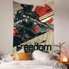 Classic Movie HHelldiver 2 Anime Tapestry Hippie Flower Wall Carpets Dorm Decor Cheap Hippie Wall Hanging
