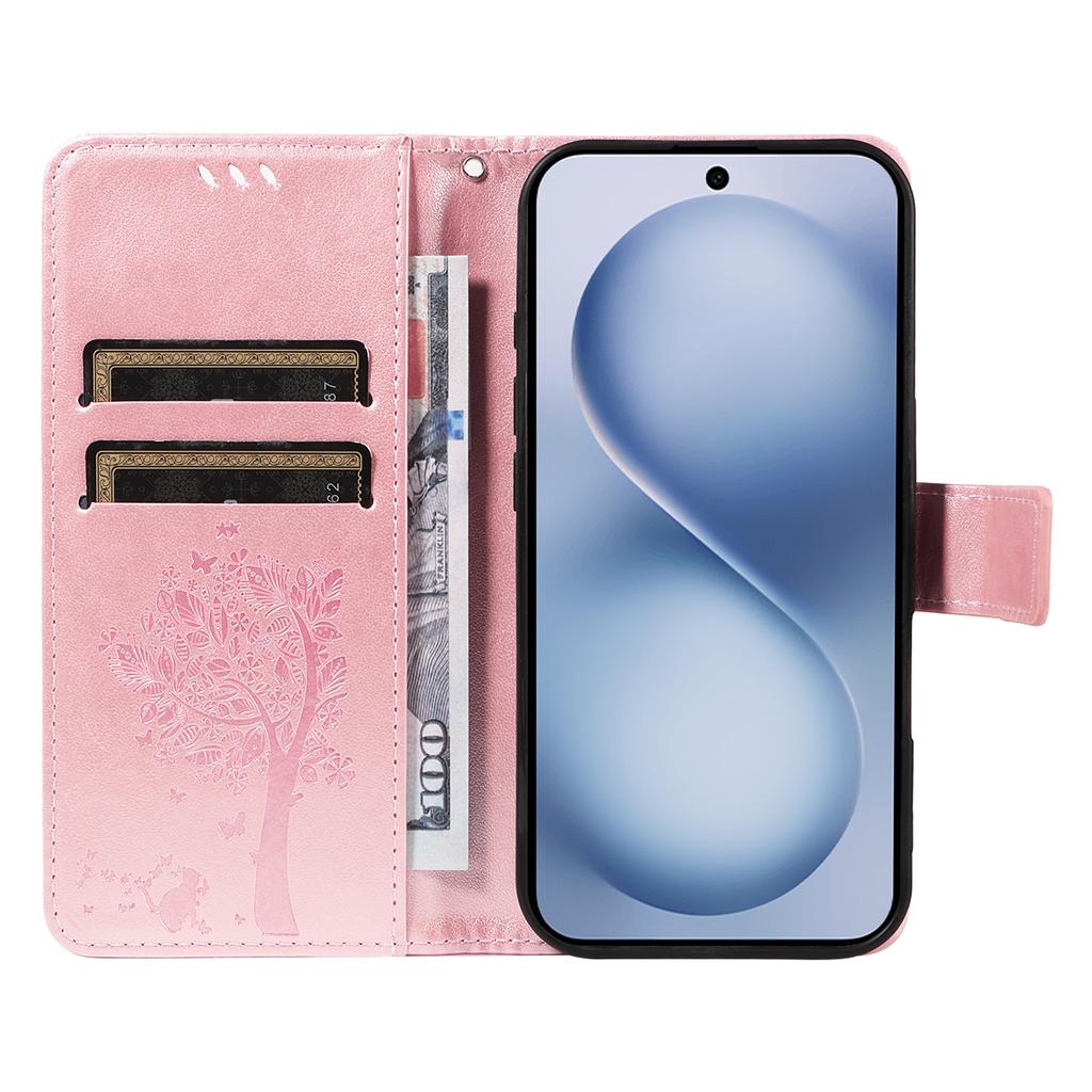 For vivo X200 FE 5G/vivo S30 Pro mini 5G Phone Case with Stand Cat Tree Pattern Leather Wallet Mobile Cover