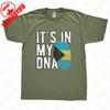 Its in My DNA Bahamas Flag Fingerprint Graphic T Shirts Summer Woman Man Patriotism High Quality Cotton T Shirts Ropa Hombre